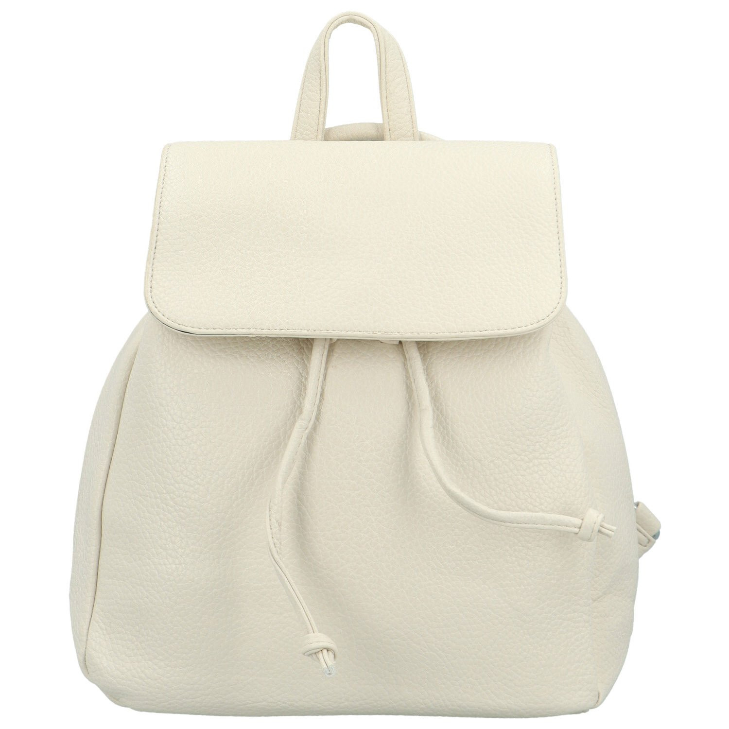 Trendy dámský koženkový kabelko-batoh Amitta new, krémový