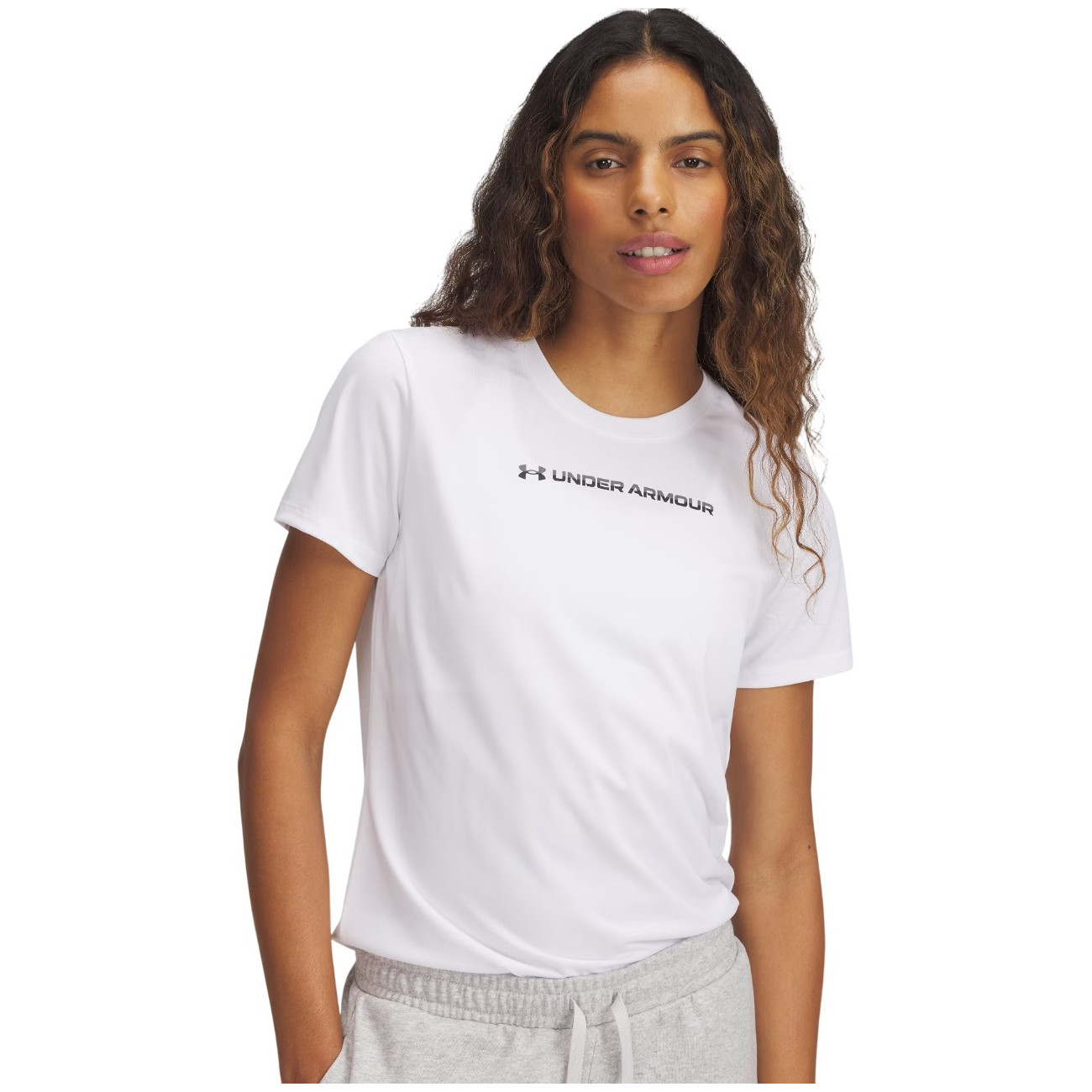 Dámské triko Under Armour Tech PTH Graphic SSC Velikost: M / Barva: bílá