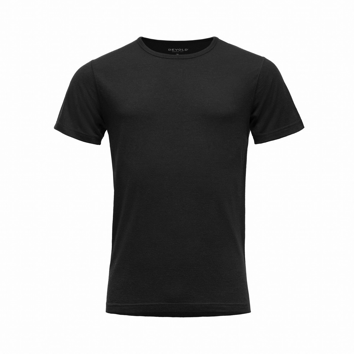Pánské funkční triko Devold Breeze Plus Merino 200 T-Shirt Man Velikost: L / Barva: černá