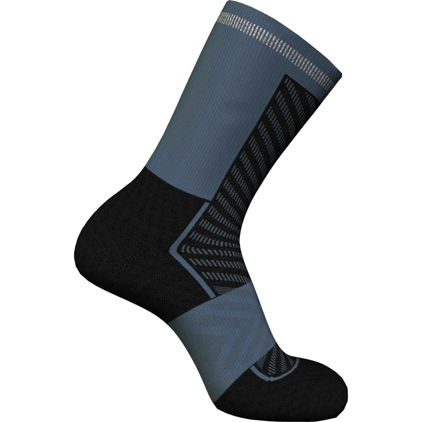 Pánské ponožky Icebreaker M Mer Run+ Ultralight Crew Velikost ponožek: 42-44 / Barva: černá/šedá