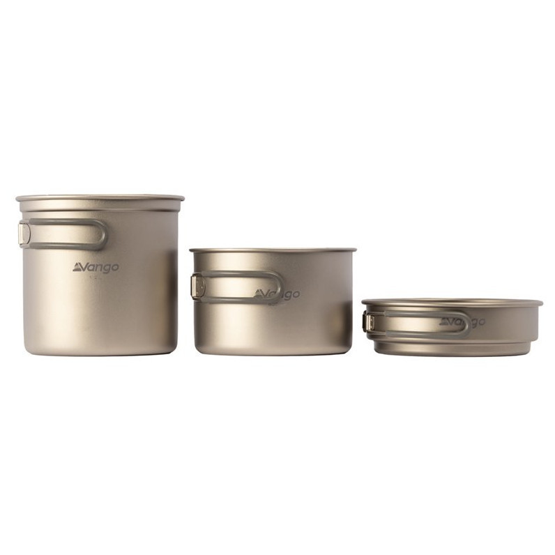 Sada na vaření Vango Titanium 3 Piece Cook Set Barva: stříbrná