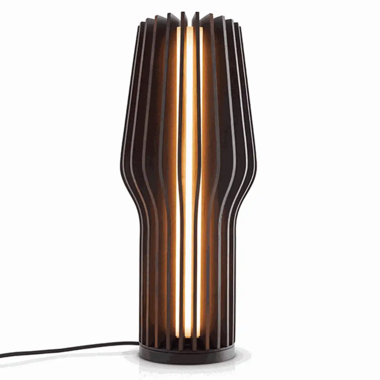 Přenosná stolní lampa RADIANT 28 cm, LED, tmavě hnědá, dřevo, Eva Solo