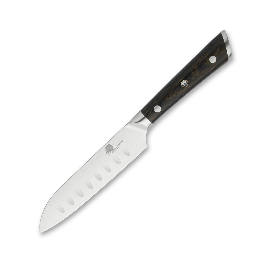 Santoku nůž GERMAN BLACK SAMURAI 12 cm, černá, Dellinger