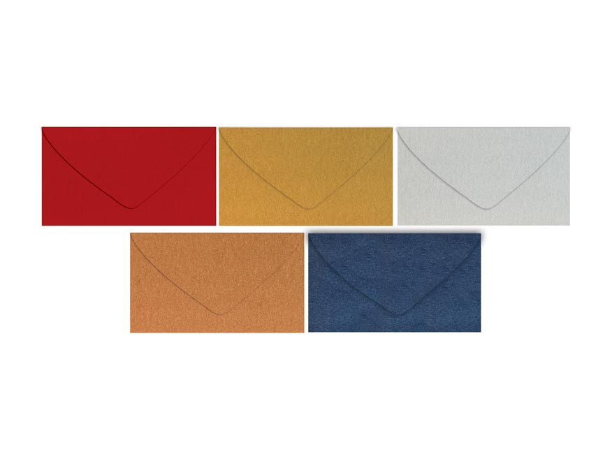 MFP 5550354 Dopisní obálka metallic 120g DL 110x220mm - mix barev