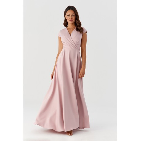 Dámské společenské šaty ARIANA pudrové, Velikost 48, Barva Pudrová BF 0030001