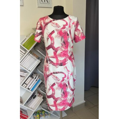 Růžové pouzdrové šaty CRISTIN, Velikost 42, Barva Růžová M&M 0020327