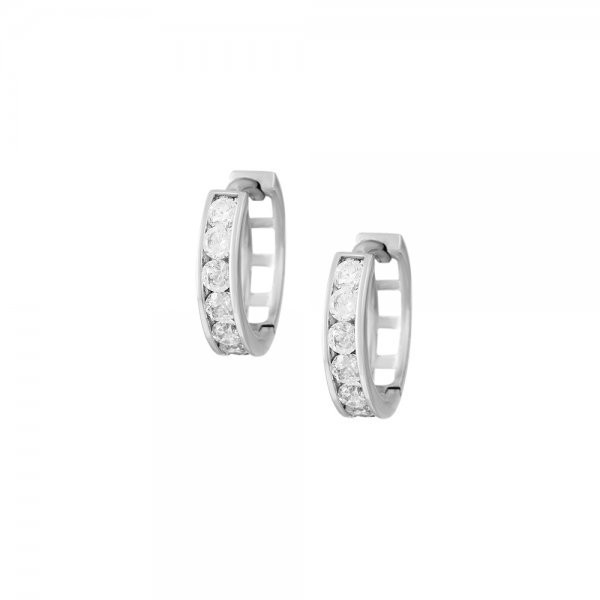 Náušnice se syntetickými kameny 336-087-001117 1.95g