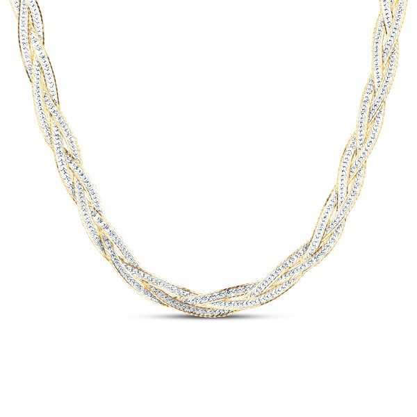 Náhrdelník bez kamenů / řetízkový 673-199-3HBS 50-14.00g