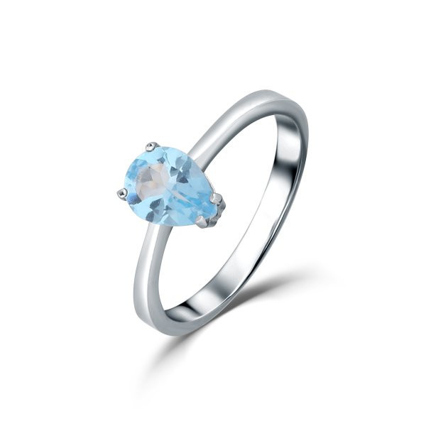 Prsten s topazem  324-532-0444 55-2.00g