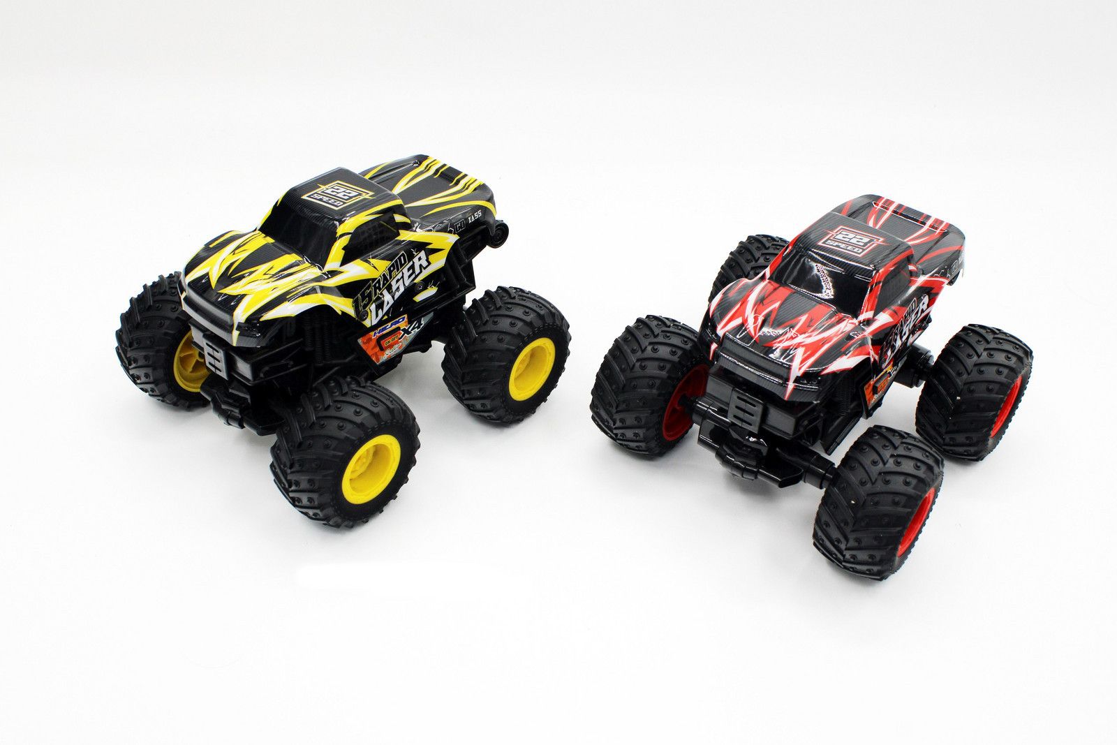 Auto s efekty žluté, červené 19 cm