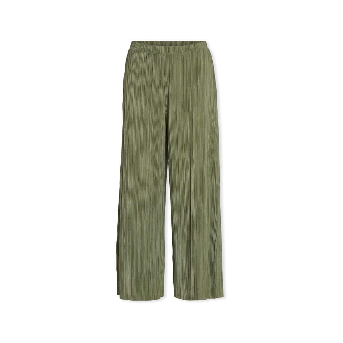 Vila  Noos Plisa Trousers - Oil Green  Zelená