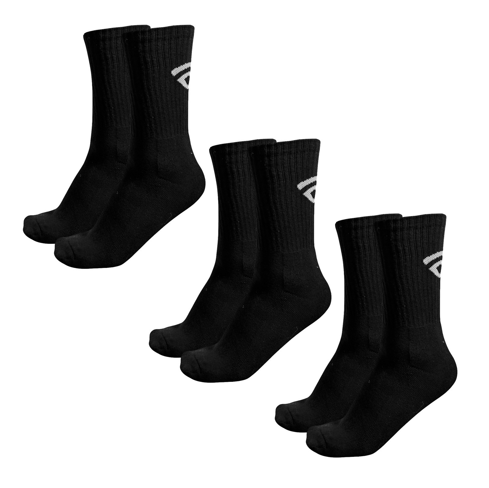 Forsize Ponožky dlouhé 1/2 lýtka 3 páry 42/47 EU FDPONDLBL3P001