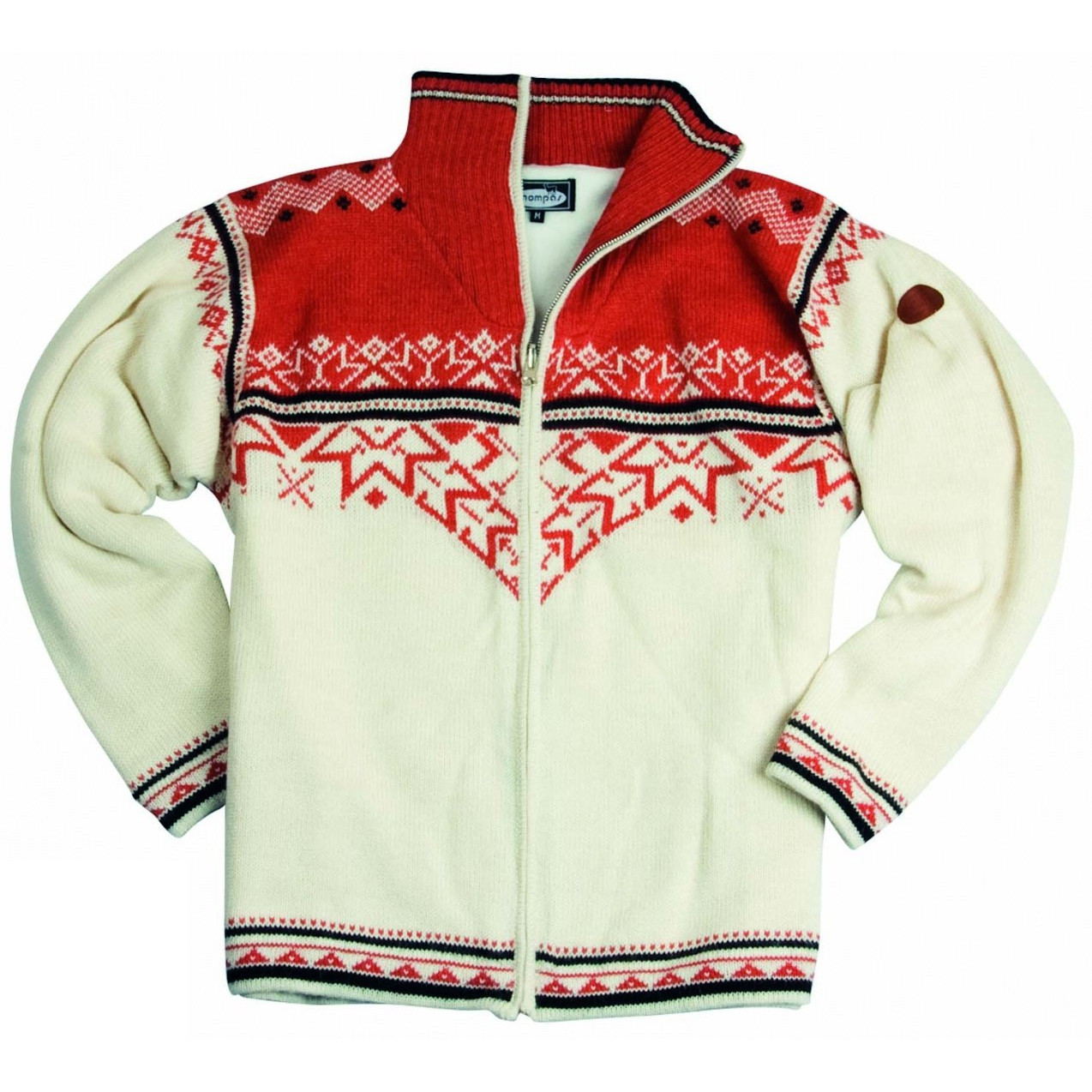 Svetr alpaka Chompas Jacke Keira - bílý, XL