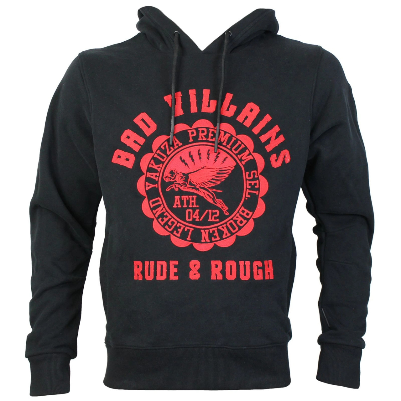 Mikina s kapucí Yakuza Premium Rude and Rough - černá, 3XL