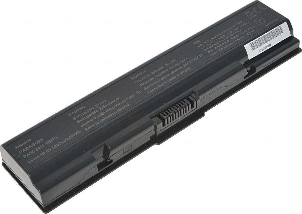 Baterie T6 Power Toshiba Satellite A200, A300, A500, L200, L300, L450, L500, 5200mAh, 56Wh, 6cell