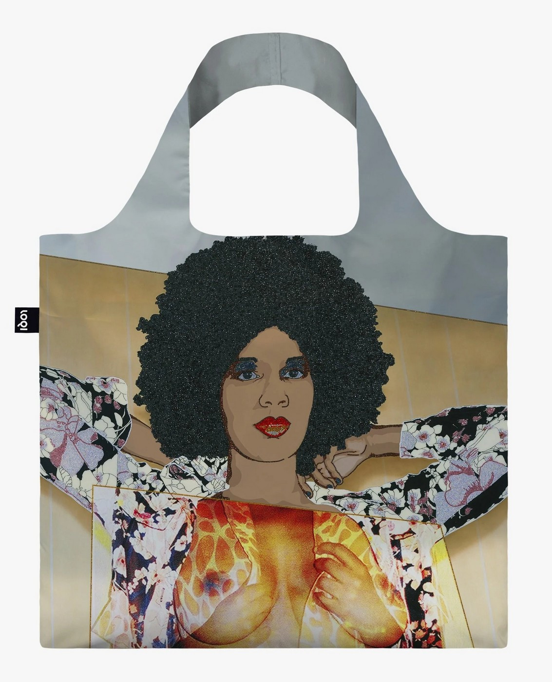 Skládací nákupní taška LOQI MICKALENE THOMAS Portrait of Maya No. 10
