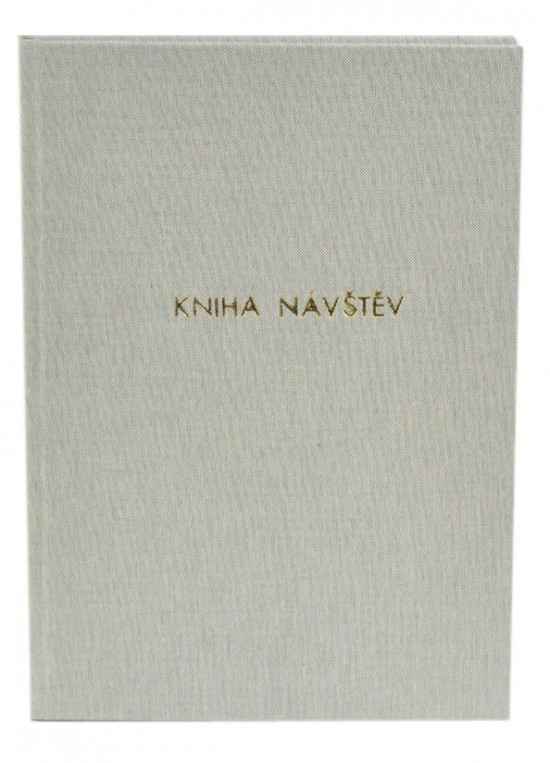 Hospa Kniha návštěv 100 listů - světlý textil
