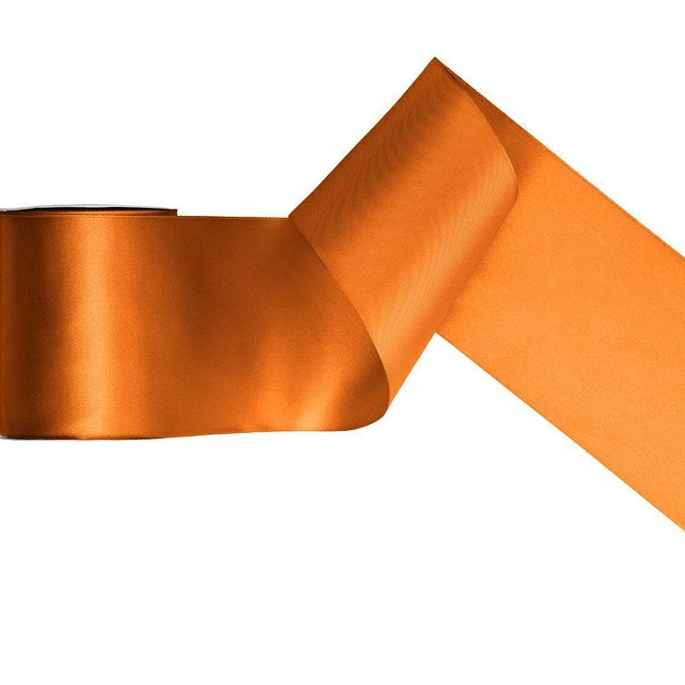 Stuha saténová rezavá 10cm/25m