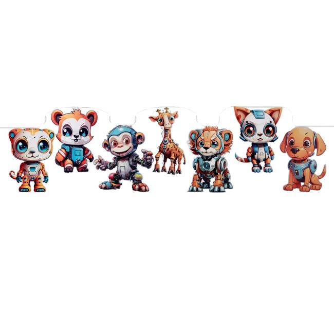 Banner Šťastná zvířátka 300cm