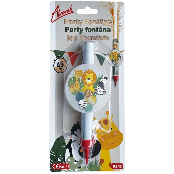 Fontánka dortová Safari 12 cm