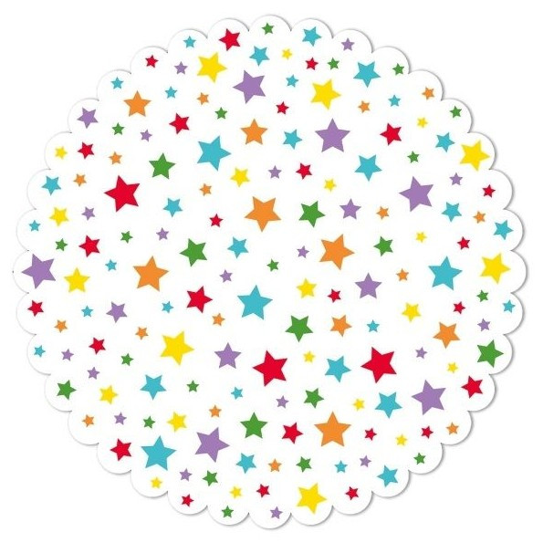 Podložka dortová Multicolour Bright Stars 29cm