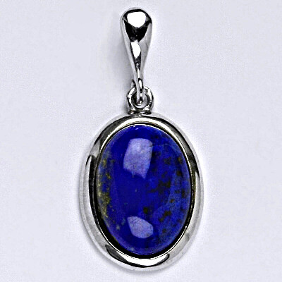 Stříbrný přívěsek,přírodní lapis lazuli P 1454/22