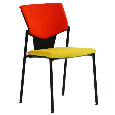 RIM Konferenční židle KVADRATO 133 bez područek Barva kostry černá kostra Barva plastů černé plastové části GALERIE - Čalounění Rim LÁTKY P / BONDAI