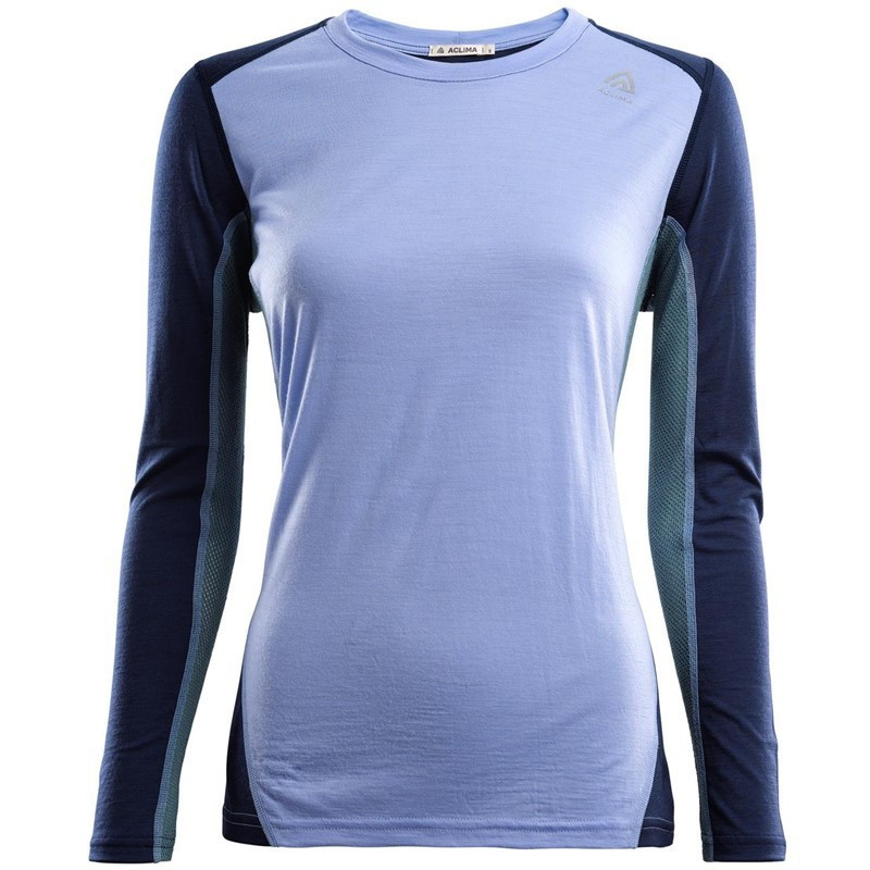 Aclima Dámské tričko s louhým rukáven Aclima Lightwool Sportshirt w Fialová