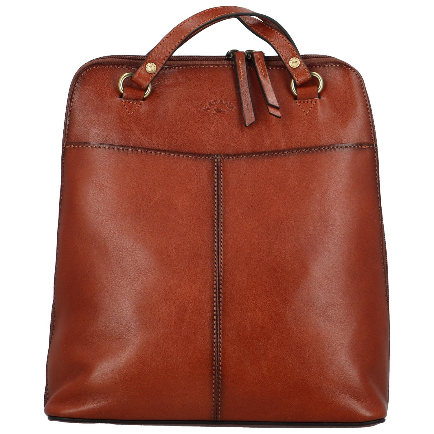 Dámský kožený kabelko/batoh hnědý - Katana Reweka hnědá