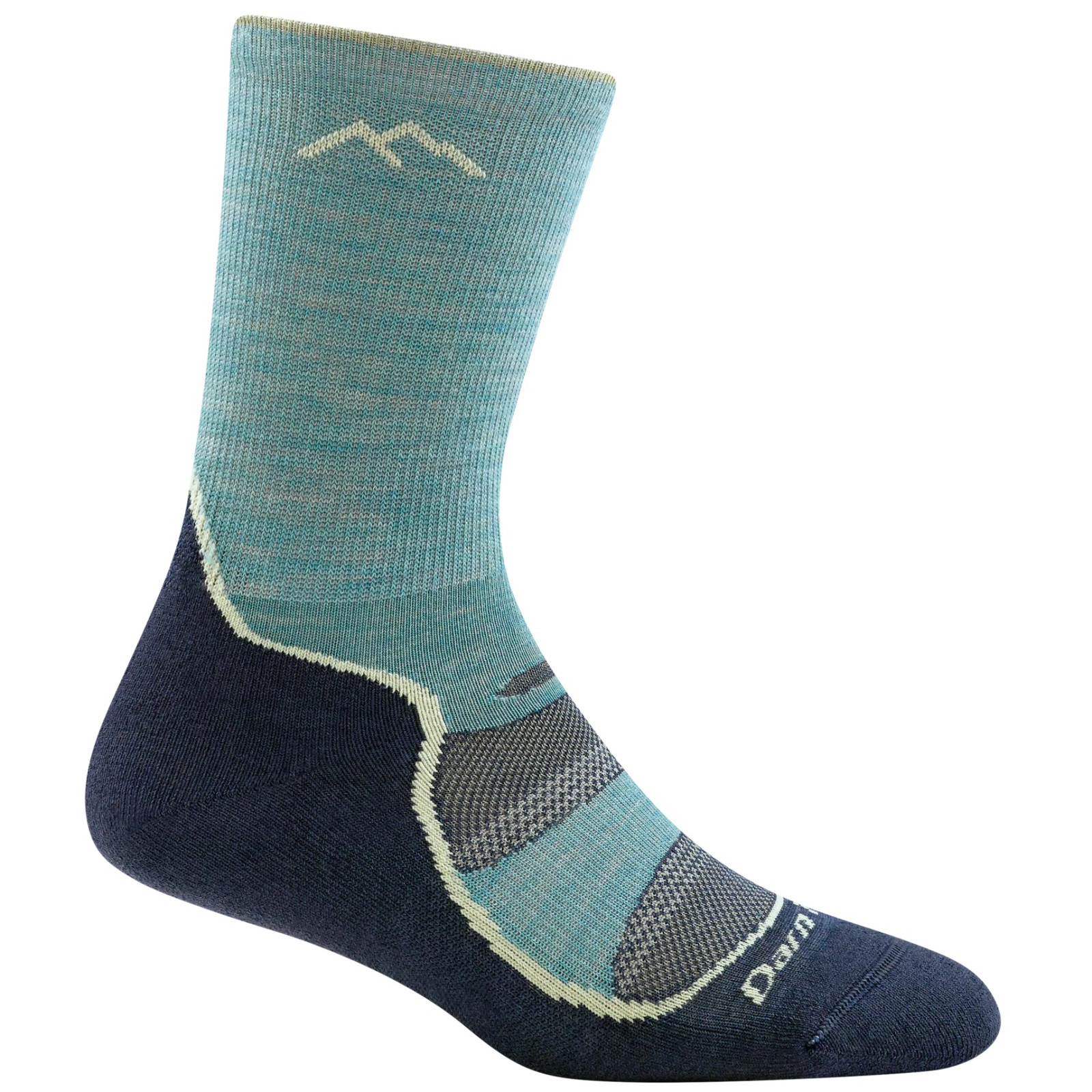 Dámské ponožky Darn Tough W Light Hiker Micro Crew Lightweight With Cushion Velikost ponožek: 35-37,5 / Barva: modrá/světle modrá