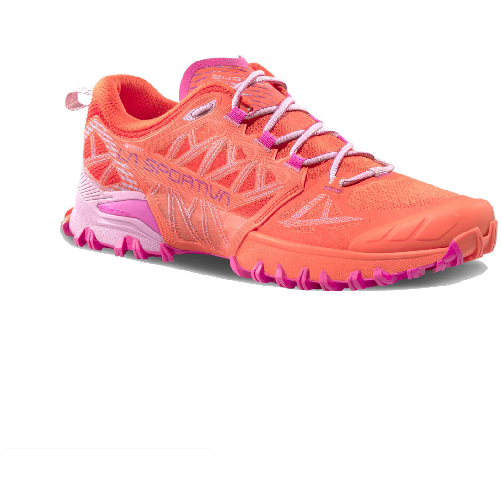 Dámské běžecké boty La Sportiva Bushido III Woman Gtx Velikost bot (EU): 38 / Barva: červená/růžová