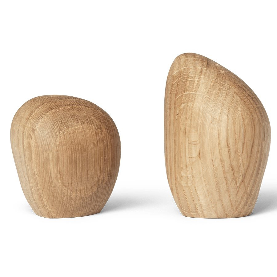 Sada slánky a pepřenky CAIRN, sada 2 ks, tmavě hnědá, dřevo, ferm LIVING