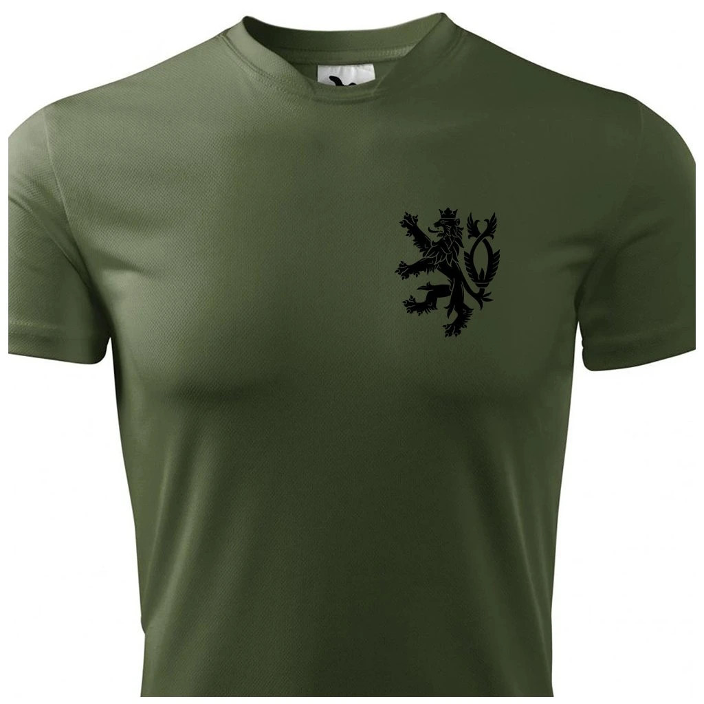 Triko funkční Striker Český lev - olivové, M
