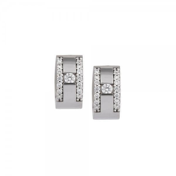 Náušnice se syntetickými kameny 336-185-005294 3.55g