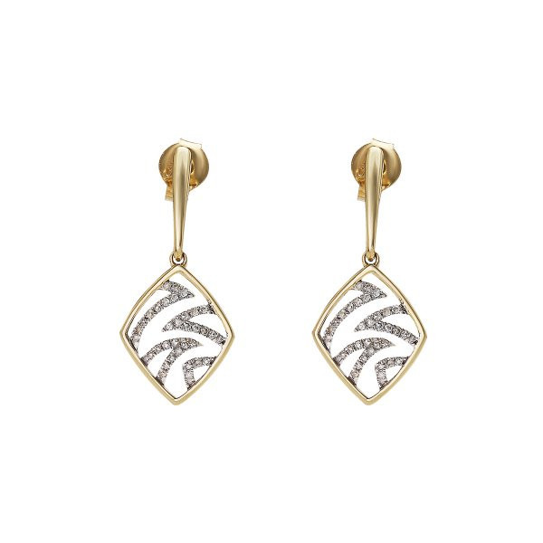 Náušnice s brilianty 234-433-335107 1.60g