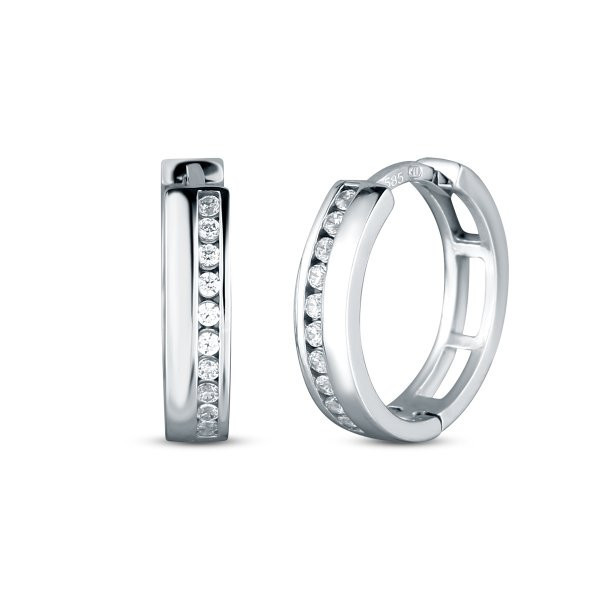 Náušnice se syntetickými kameny 336-185-505100 2.40g