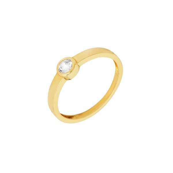 Prsten soliter se syntetickým kamenem 223-588-0138 52-1.55g