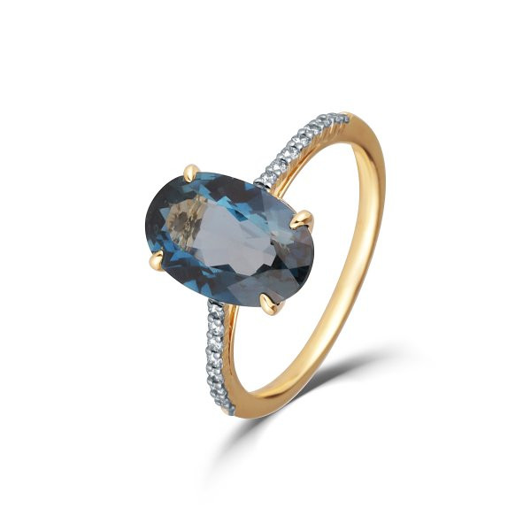 Prsten s topazem 224-957-LT22 56-2.75g