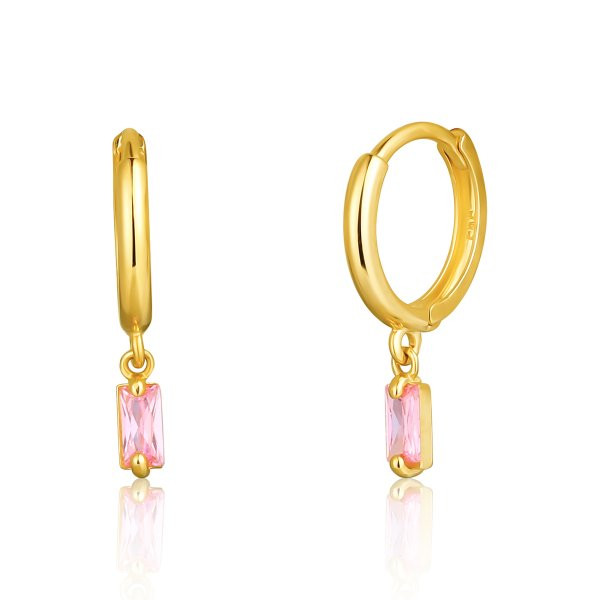 Náušnice se syntetickými kameny 236-308-047415 0.95g