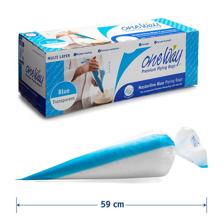 One Way Plastics One Way Cukrářský sáček Masterline Blue XL (59x28cm) 100ks