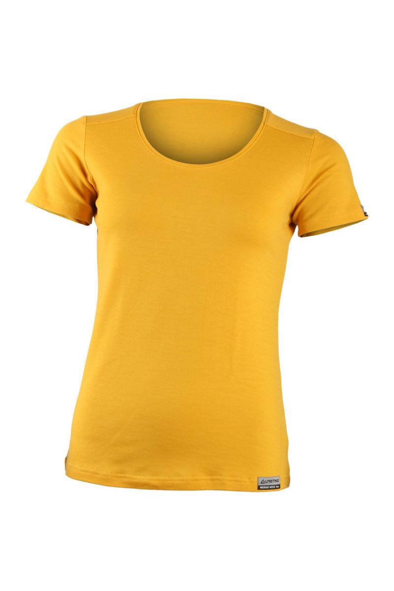 Lasting dámské merino triko IRENA 2121 žluté Velikost: L