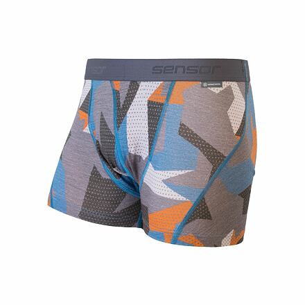SENSOR MERINO IMPRESS pánské trenky modrá/camo Velikost: XXL 8592837067438