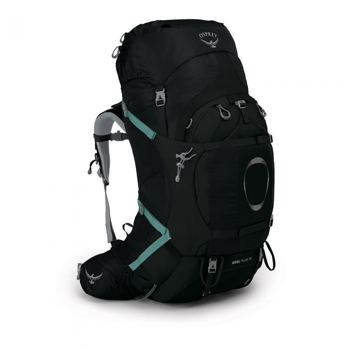 Osprey ARIEL PLUS 70 black Velikost: XS/S 843820109719