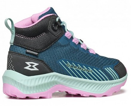 Garmont 9.81 KIDS PULSE MID WP corsair blue/lavender rose Velikost: 28