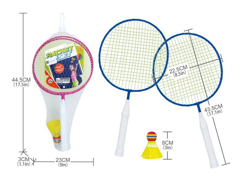 Badminton set rakety a košíček 43,5 cm