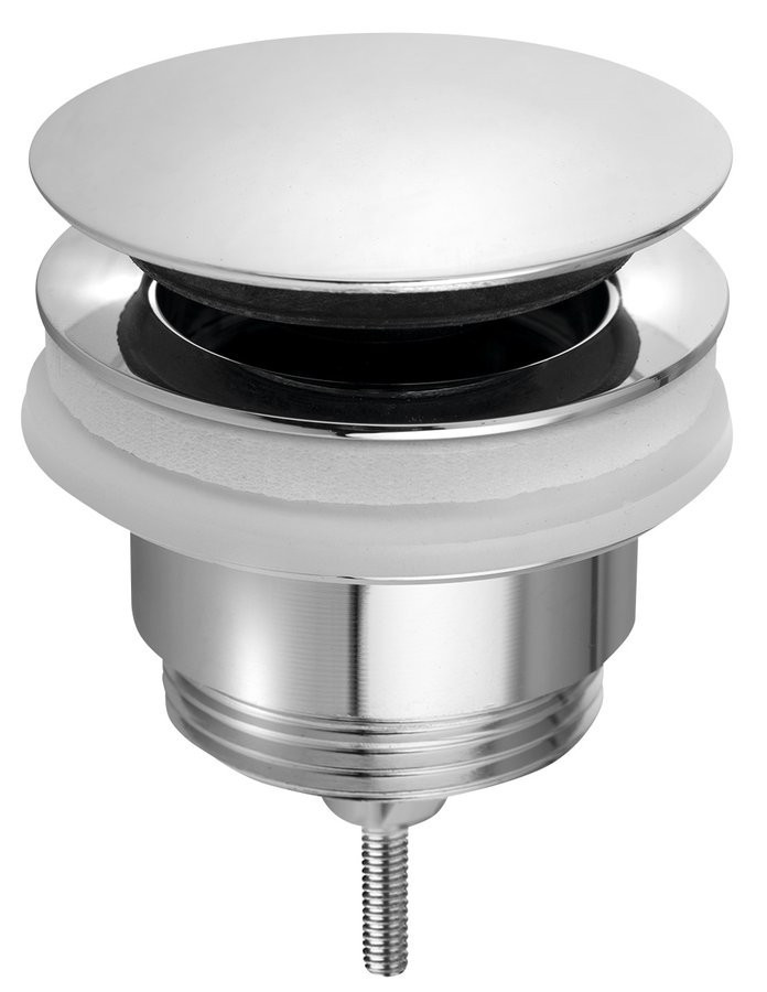 Omp Tea Umyvadlová výpust 5/4“, click-clack, velká zátka, 10-45, chrom 7532.310.5