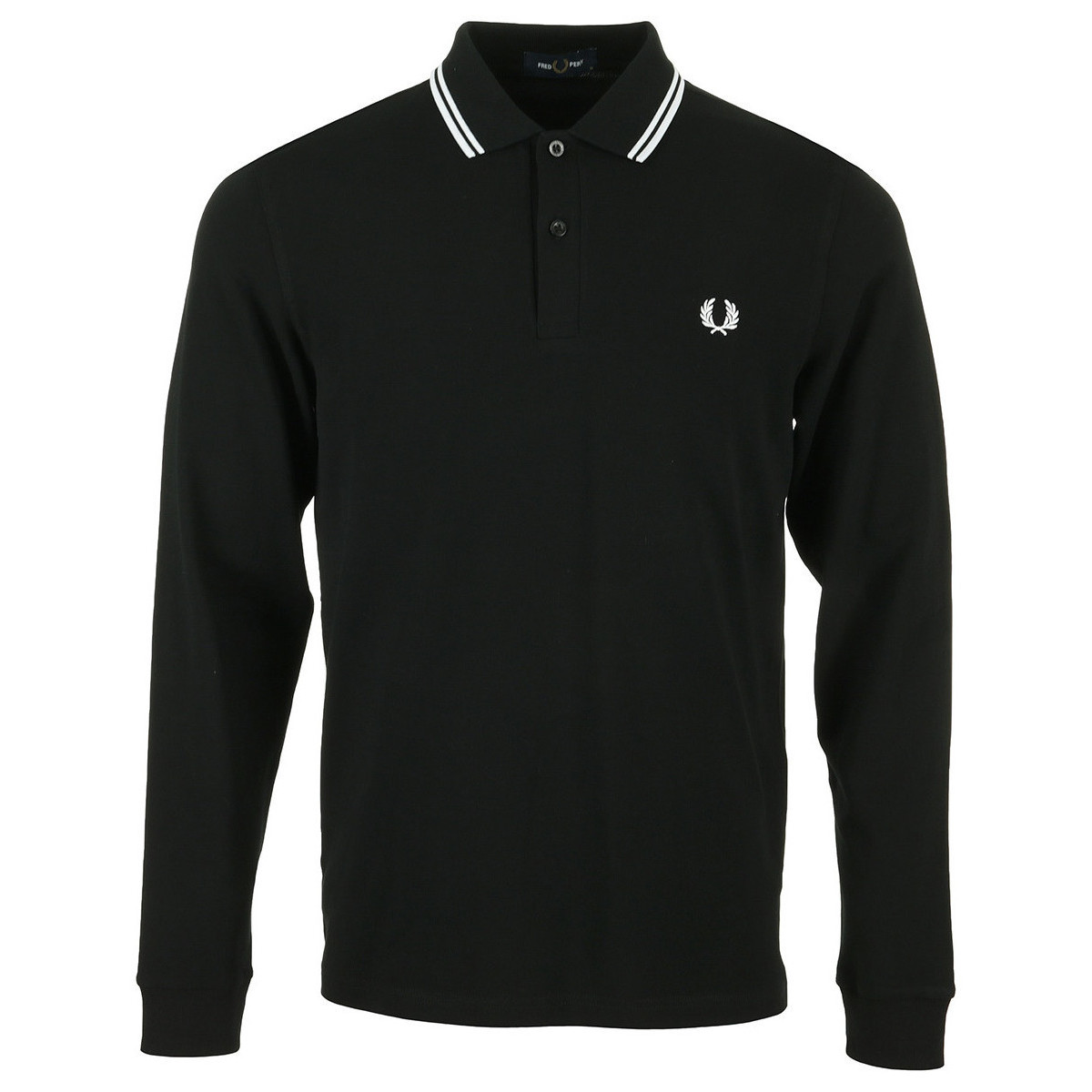Fred Perry  Twin Tipped Long Sleeve  Černá