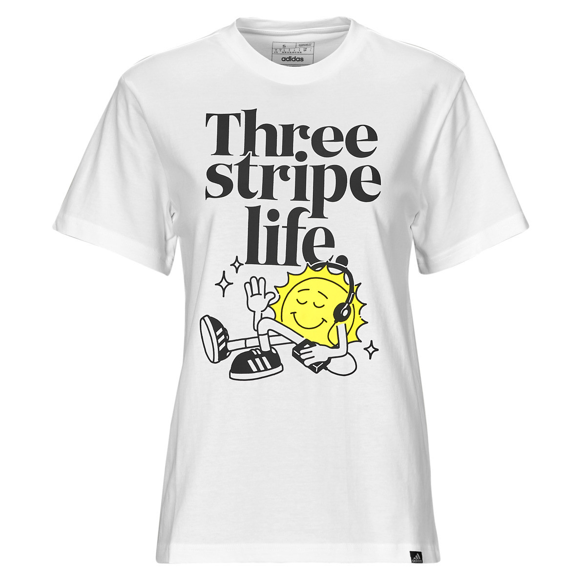 adidas  Positivity Graphic T-Shirt  Bílá