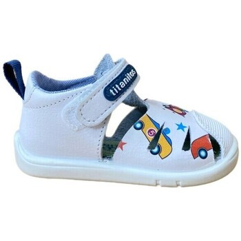 Titanitos  B 500 SANCARS Sandalia respetuosa Blanco  Bílá