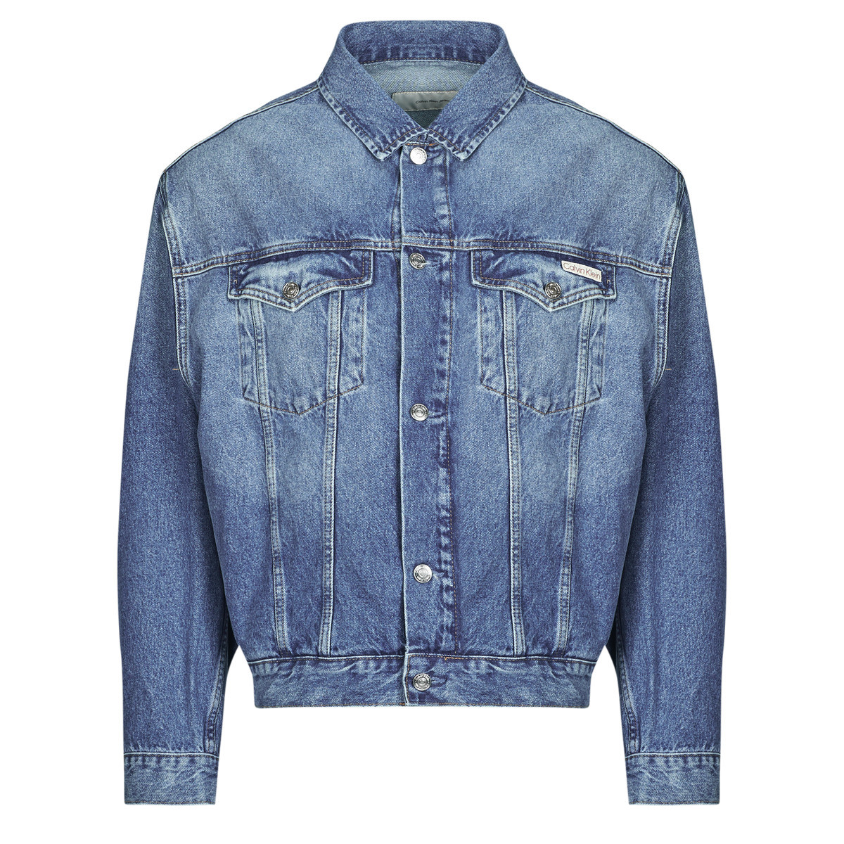 Calvin Klein Jeans  RELAXED DENIM JACKET  Tmavě modrá